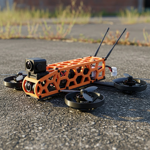 Engineer inspecting 3D printed aircraft part