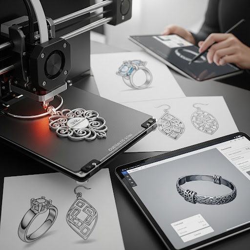 3D printed jewelry prototype